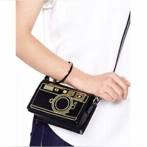 Kate Spade Lemon Street Gwen Camera Crossbody Bag Fun Photography Mini Purse